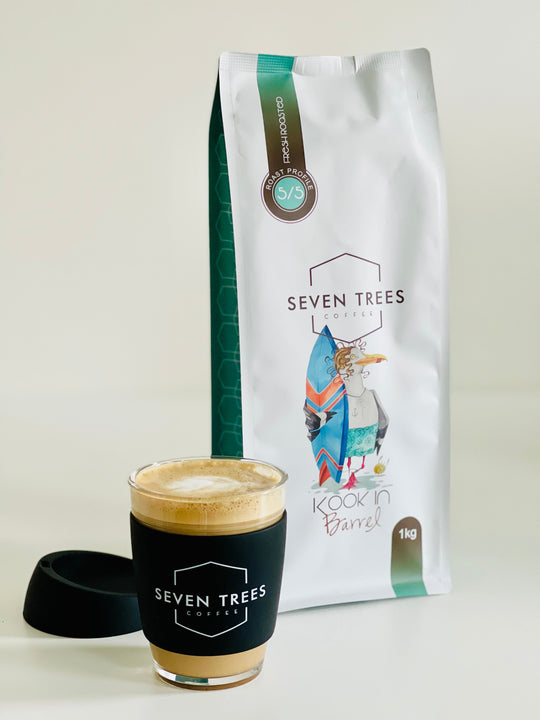Kook in Barrel Seven Trees Coffee