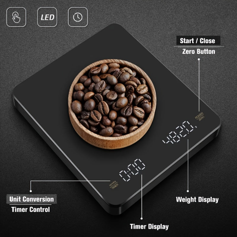 Precision Digital Coffee Scale with Timer and USB Charging – Seven ...