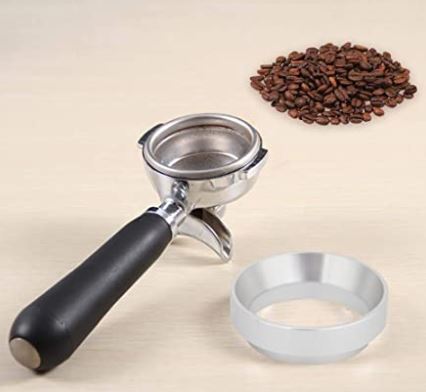 Aluminum Espresso Dosing Funnel for 54mm baskets. Seven Trees Coffee